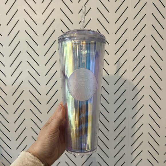 Starbucks 2020 Iridescent Diamond Unicorn Venti Tumbler Cold Cup Dome 24oz READ - Picture 9 of 13
